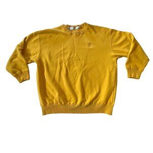 Vtg Calvin Klein Sport Petite Crewneck Sweatshirt Womans Small Gold Embroidered